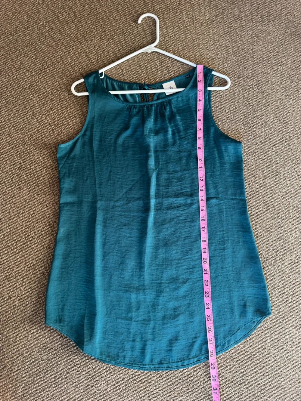 ☀️ CABI Emerald Green Sleeveless Blouse #3789
